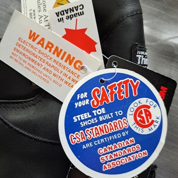 STC safety women's boots with vibram soles Made in Canada black sizs 8.5… - Picture 15 of 16